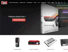 Tablet Screenshot of pixelproaudio.com